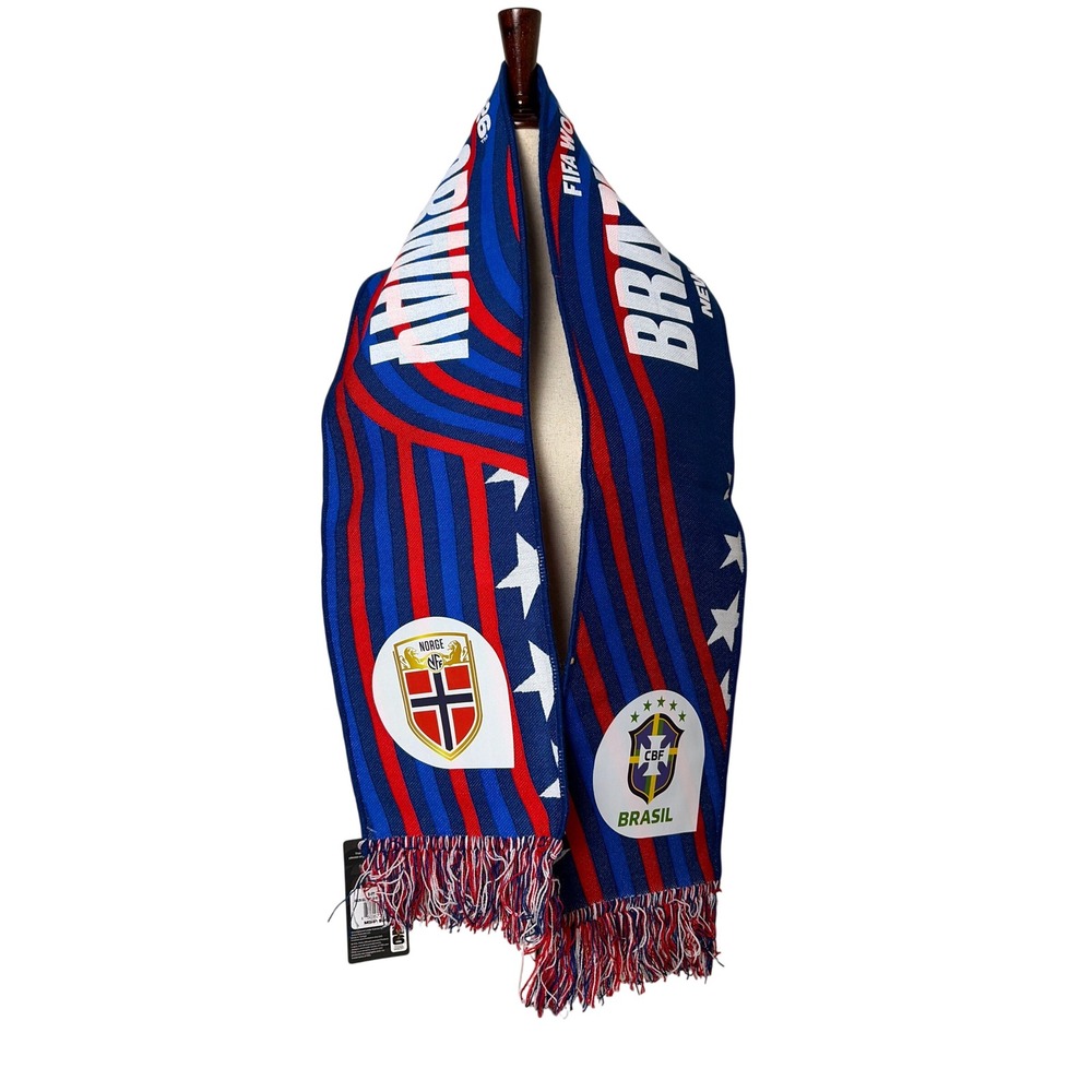 FIFA World Cup 2026 Brazil vs Norway Soccer Scarf New York New Jersey July 5 26